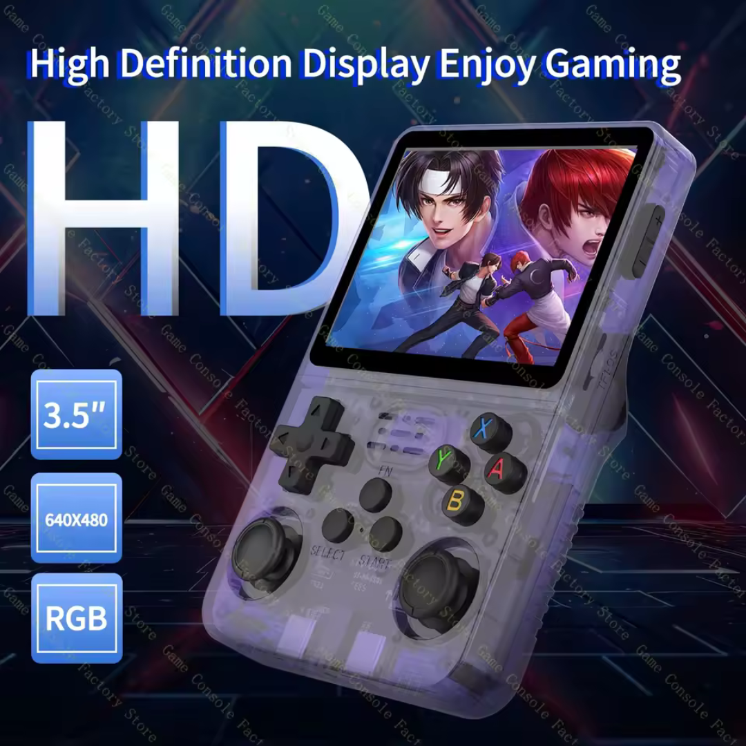 Retro Handheld Game Console 128GB Linux System 3.5 Inch IPS Screen 15000 Games Portable Pocket Player