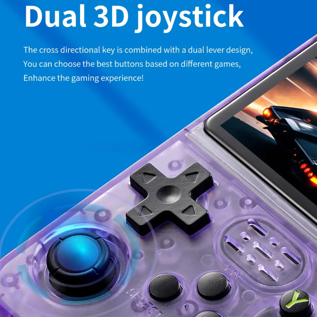 Retro Handheld Game Console 128GB Linux System 3.5 Inch IPS Screen 15000 Games Portable Pocket Player