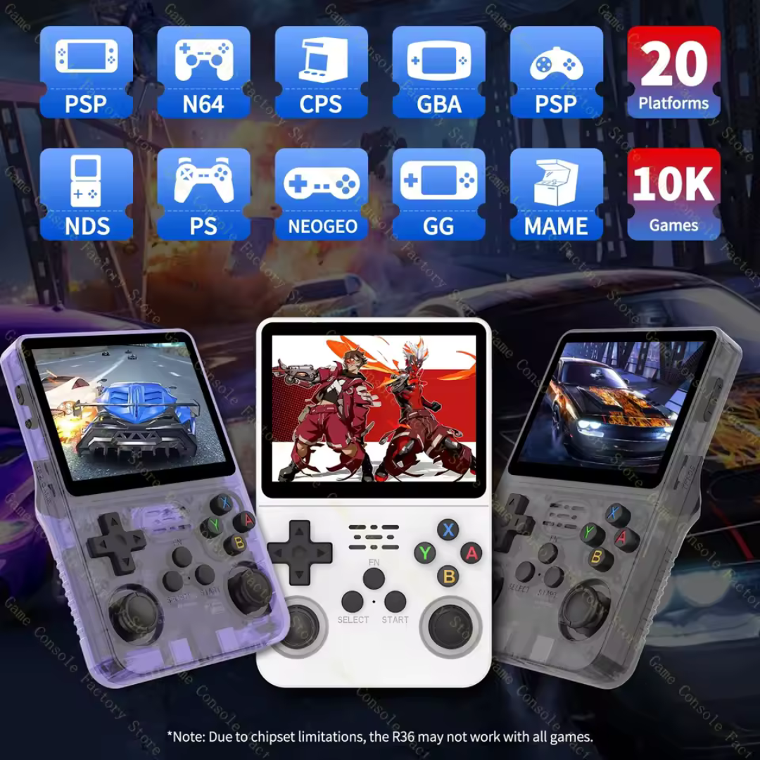 Retro Handheld Game Console 128GB Linux System 3.5 Inch IPS Screen 15000 Games Portable Pocket Player