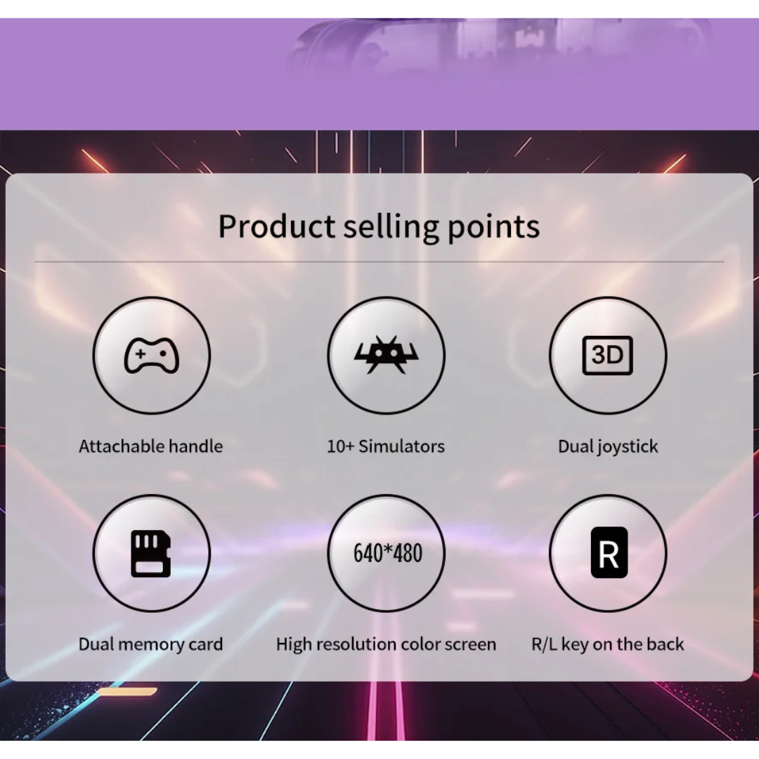 Retro Handheld Game Console 128GB Linux System 3.5 Inch IPS Screen 15000 Games Portable Pocket Player
