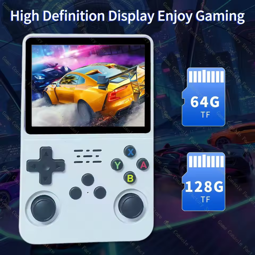 Retro Handheld Game Console 128GB Linux System 3.5 Inch IPS Screen 15000 Games Portable Pocket Player